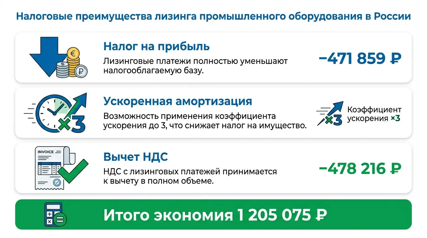 Налоговые преимущества лизинга токарного станка — экономия на налоге на прибыль, НДС, ускоренная амортизация